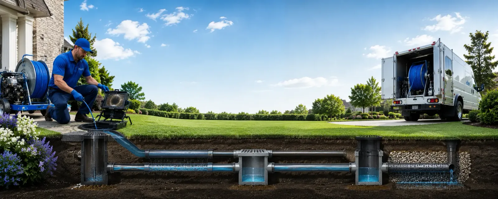 Outdoor drain cleaning information for Whiteside, MO
